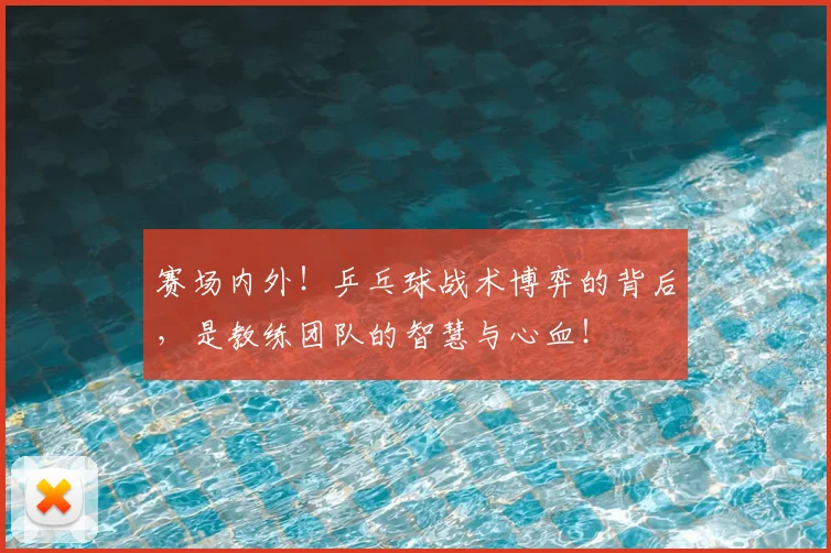 赛场内外！乒乓球战术博弈的背后，是教练团队的智慧与心血！
